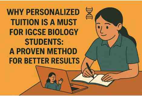 How Personalized Online Tuition Helps Students Excel in Cambridge IGCSE Exams
