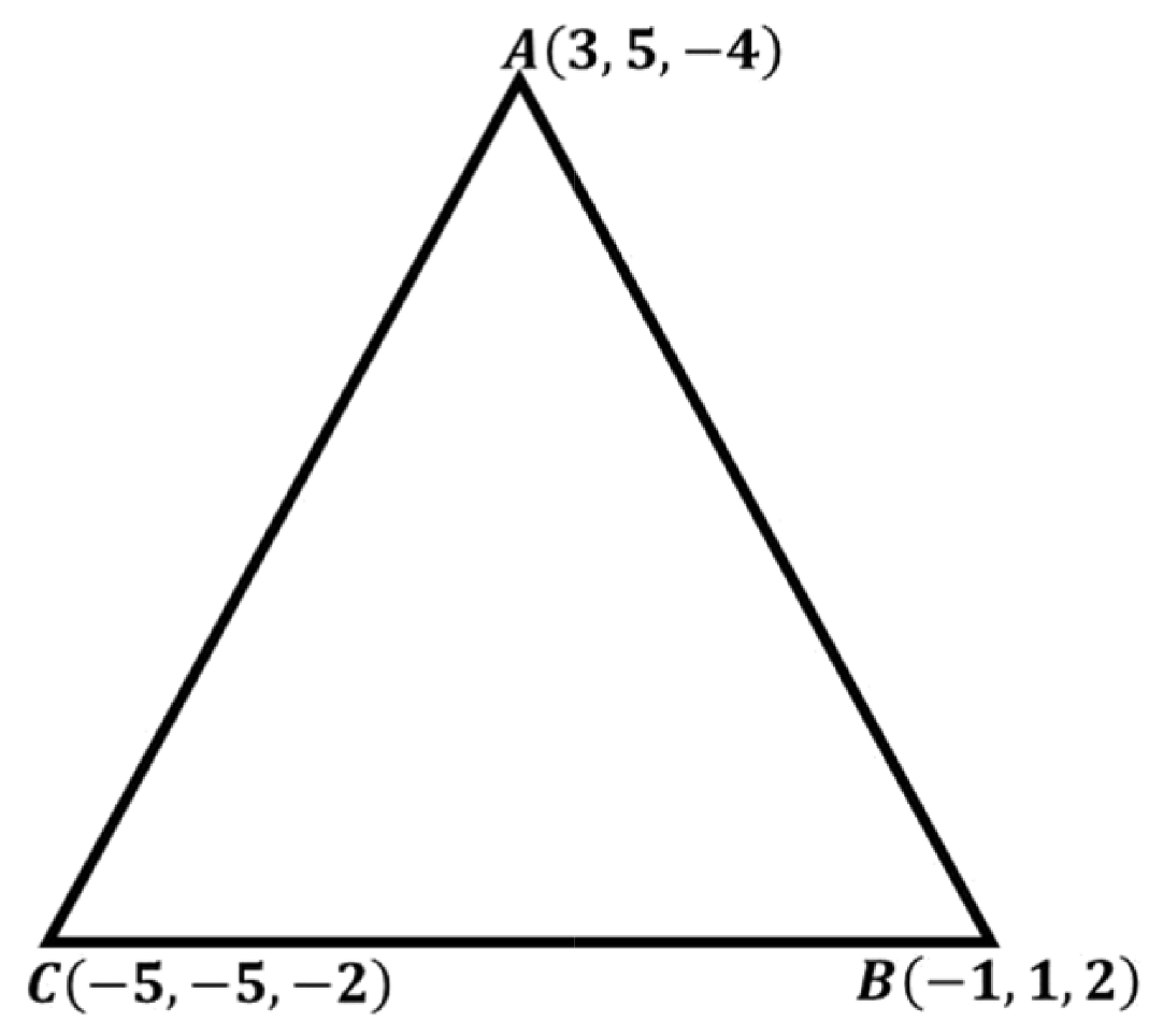 Calculating direction cosines of side AB