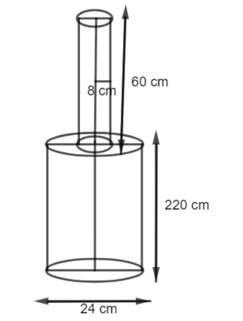 The mass of iron pole