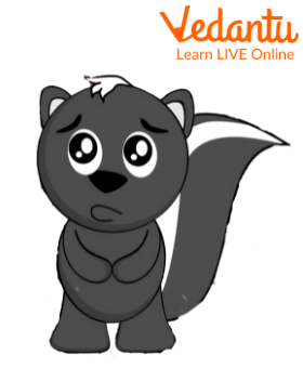 The sad skunk