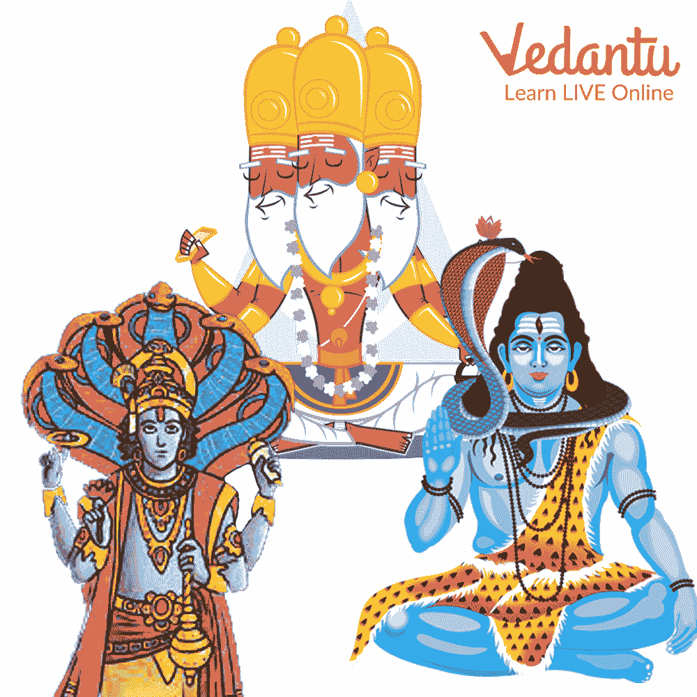 Shiva, Brahma and Vishnu