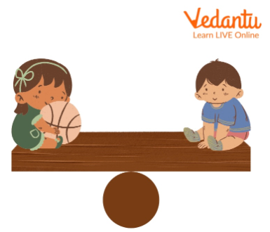 Children Playing on SeeSaw