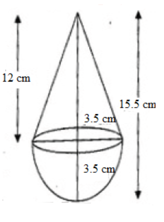 cone sitting upon a hemisphere