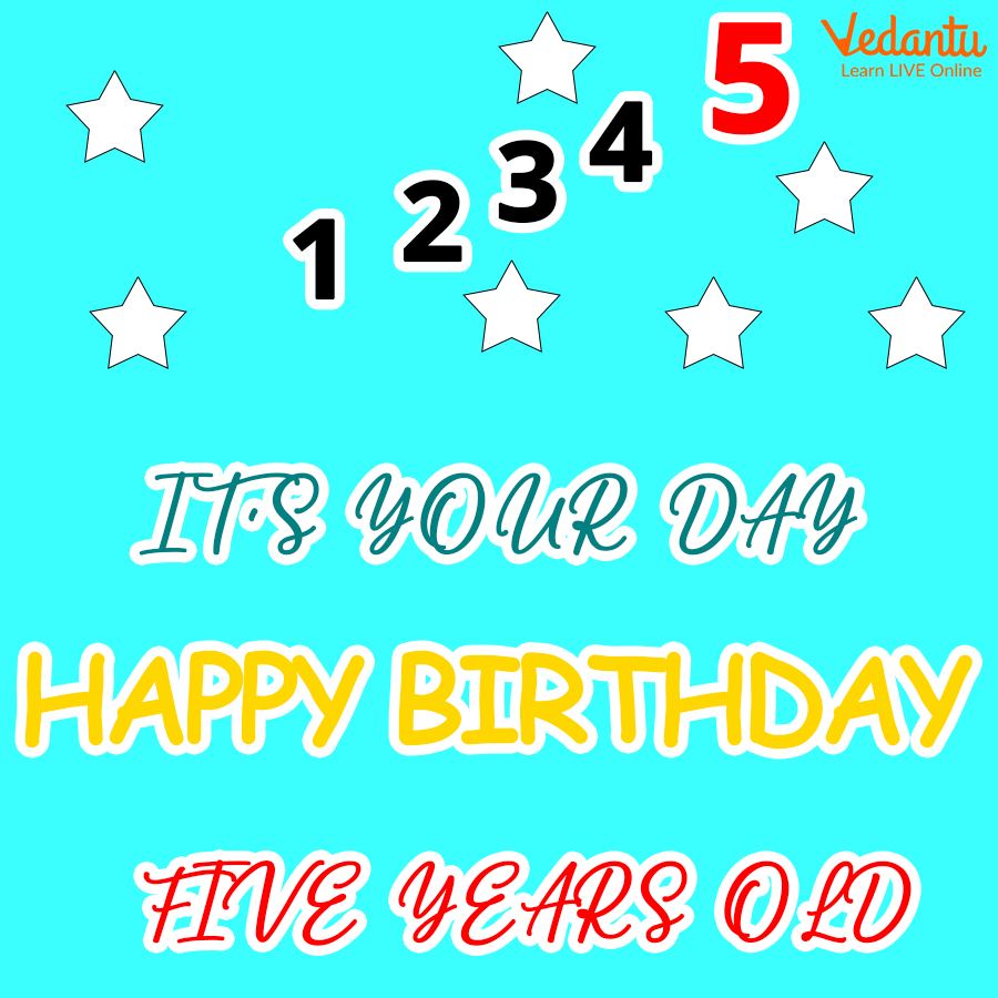 Happy birthday you are five years old