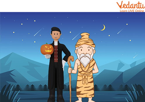 Sinbad and Old Man Found Pumpkins