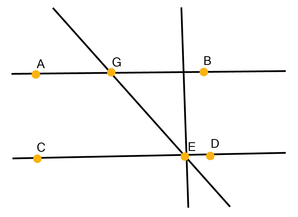 AB $\parallel $ CD and EF$\bot $ CD
