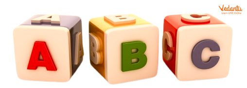 Letters A, B, and C
