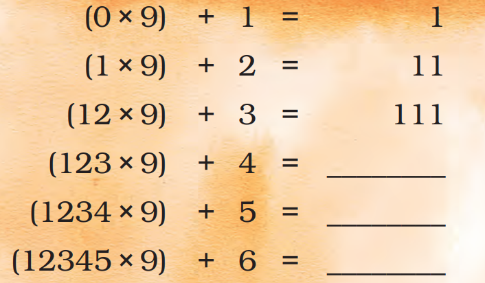 the pattern and take this forward
