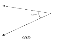 Complement of \[57{}^\circ =90{}^\circ -57{}^\circ =33{}^\circ \]