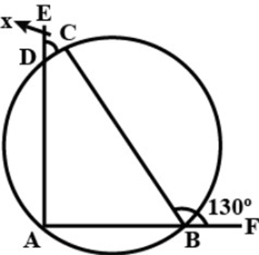 In ABCD cyclic quadrilateral diagonal Intersect