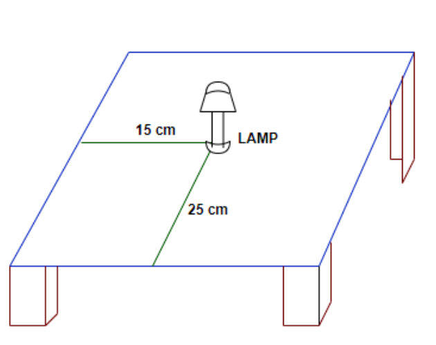 Lamp on the table