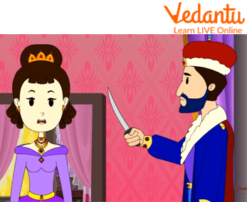 Bluebeard Grabbing his Wife’s Hair