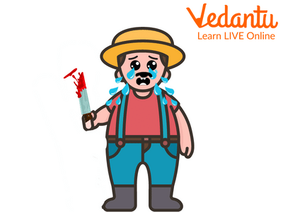 The Farmer Crying after Killing The Duck