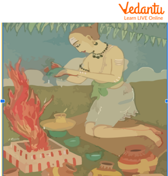 a Brahmin doing his pooja