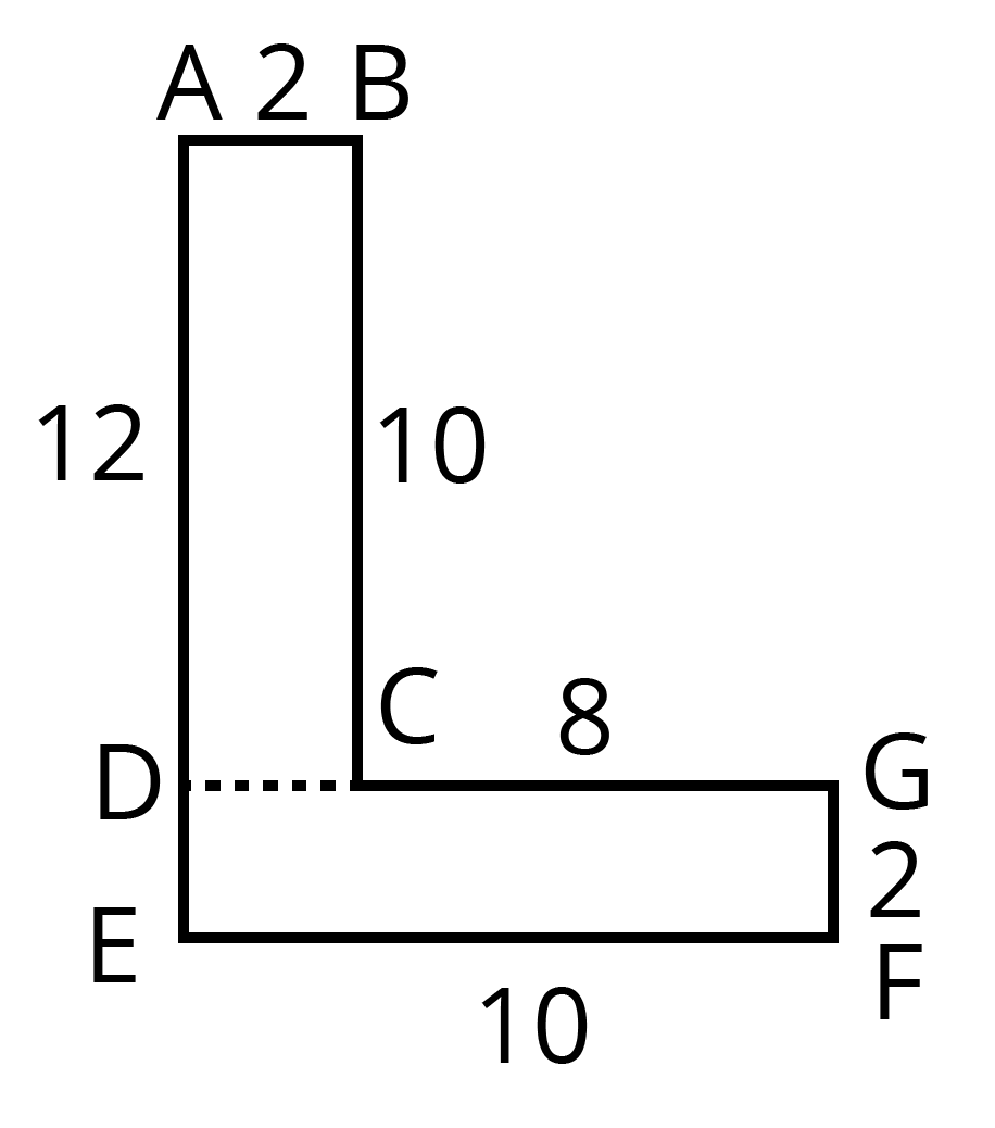 आकृति ABCGFED