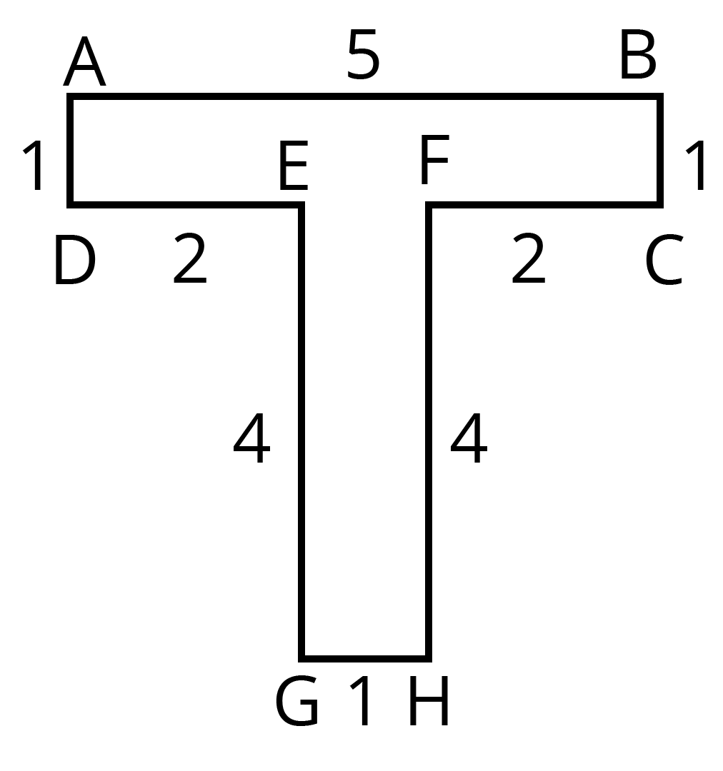 आकृति ABCFHGED