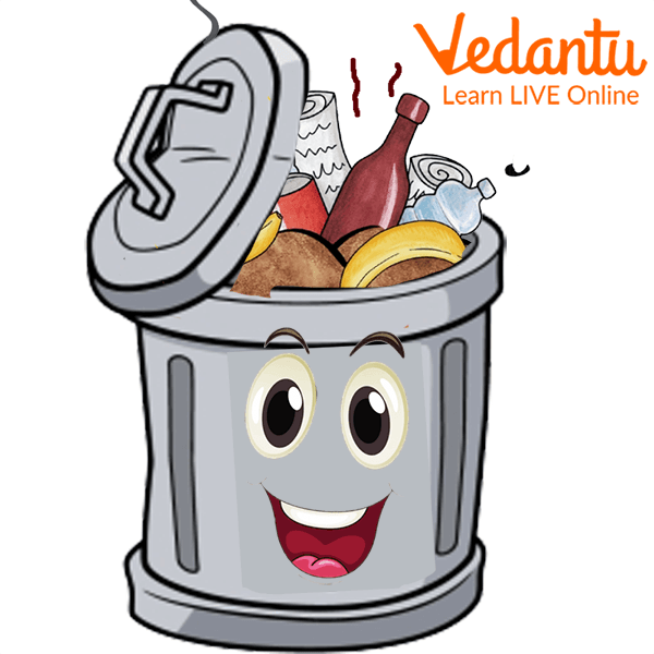 The trash can