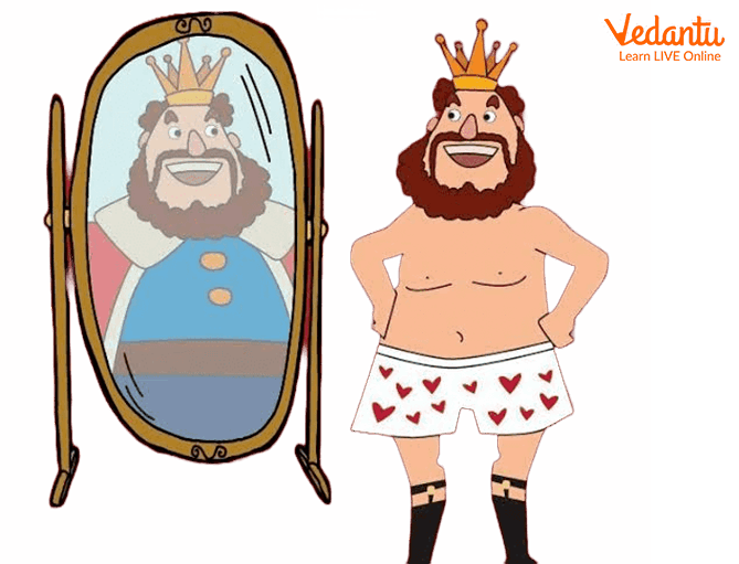 The emperor thinks he is wearing a grand outfit