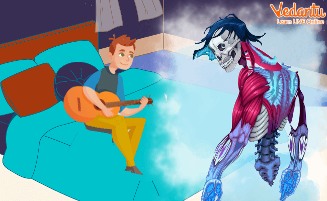 The bloody finger ghost and the boy