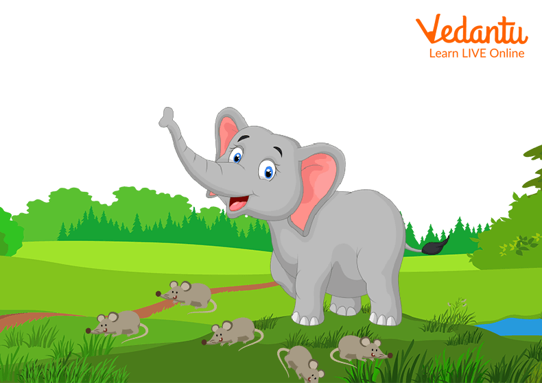 the mice and the elephants became good friends
