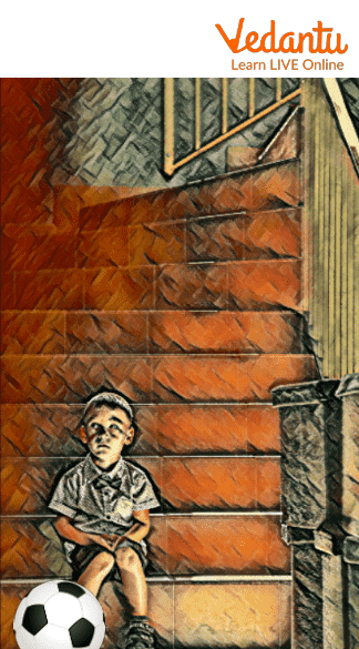 Kid Enjoying Sitting on the Stairs