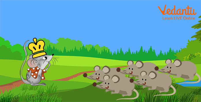 the wise old mouse talking to the other mice