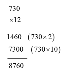 730 x 12