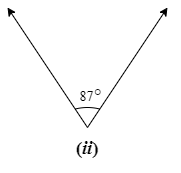 Supplement of \[87{}^\circ =180{}^\circ -87{}^\circ =93{}^\circ \]