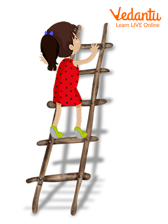 The Girl is Climbing in Her Dream