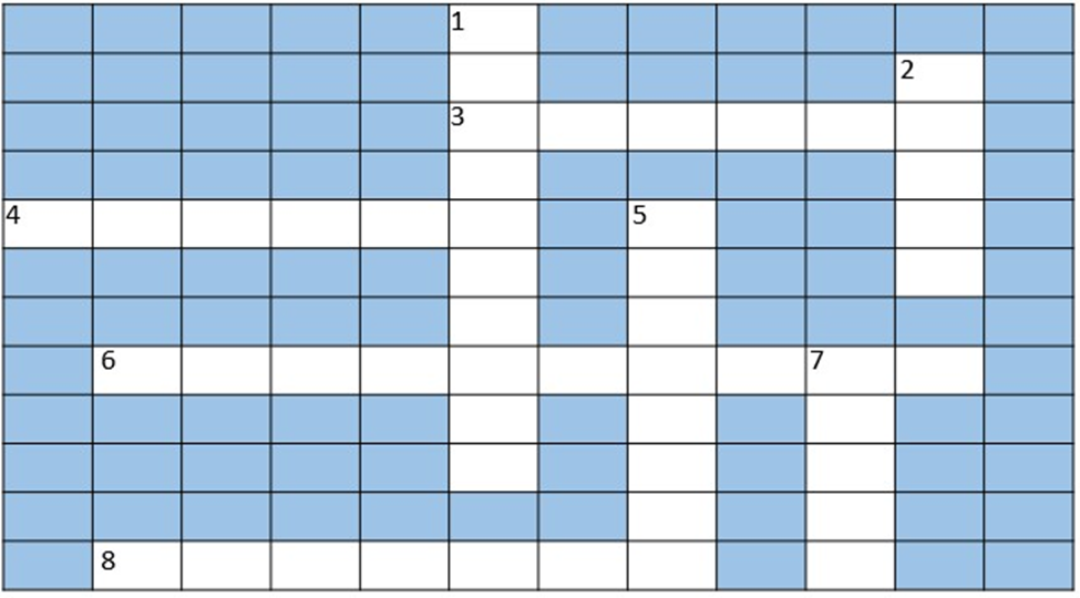A crossword puzzle