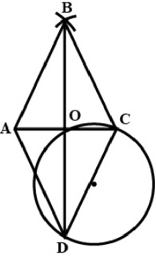 ABCD be a rhombus in which diagonals AC and BD intersect each other at point O