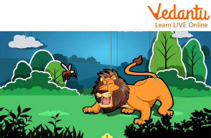 The Lion Tries to Kill the Mosquito