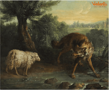 The Story of a Wolf and the Lamb