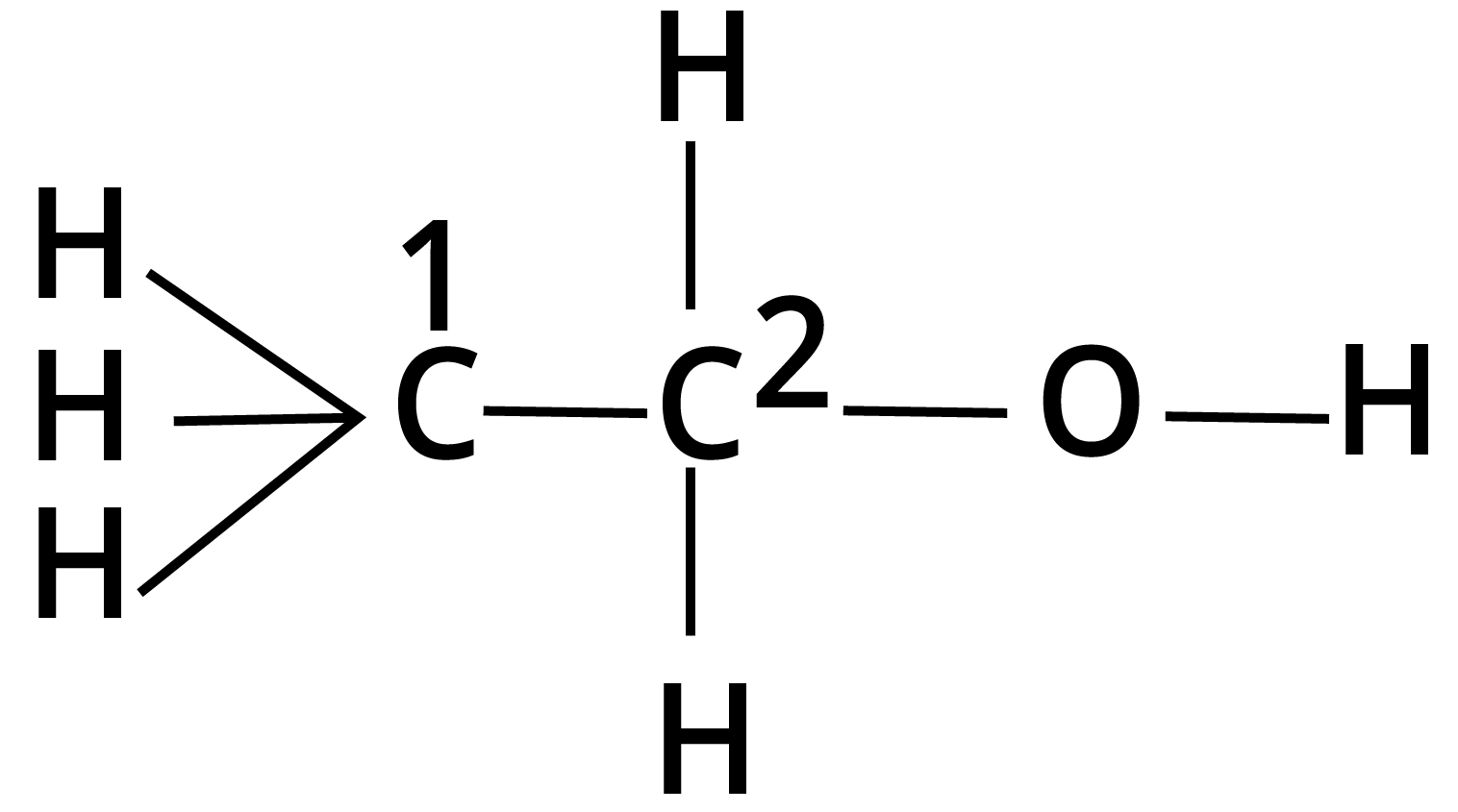 \[C{H_3}---C{H_2}---OH\]