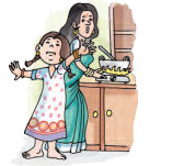 My mother is always awake before anyone else in the family. I usually wake up after 6 O’clock.png