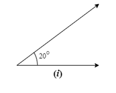 Complement of \[20{}^\circ  = 90{}^\circ -20{}^\circ =70{}^\circ \]