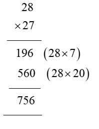 28 x 27