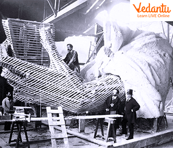 The Statue of Liberty was built in France
