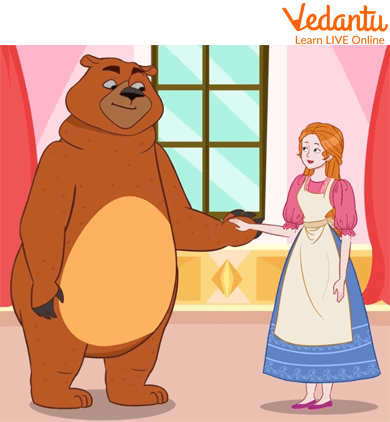 Bearskin promising with his bride-to-be