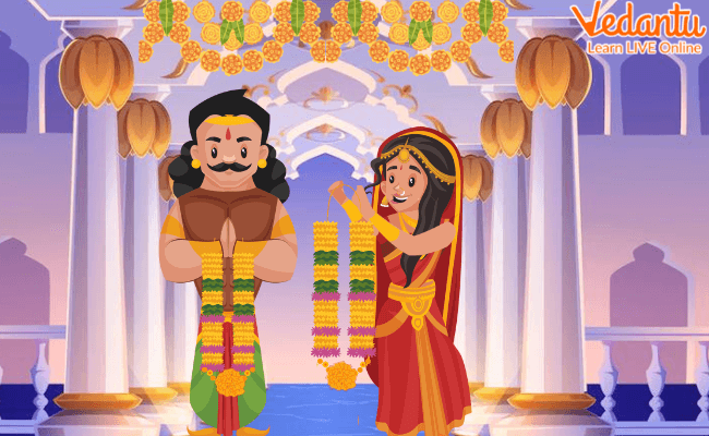 Arjun and Draupadi